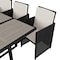Flash Furniture 7 Piece Gray/Black Modular Patio Set & Cushions TW-3WBE00-GY-GG - alternate 7
